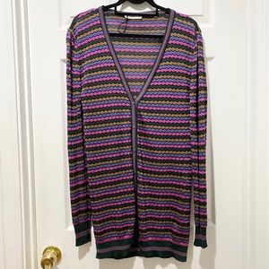 Zara Multicolor Striped Cardigan